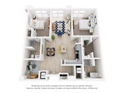 Rome - 2 BR, 2 BA Den
