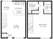 1 Bedroom Townhome