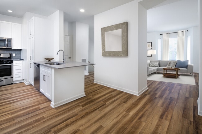 Kitchen and living area