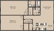 2BR/1.5BA
