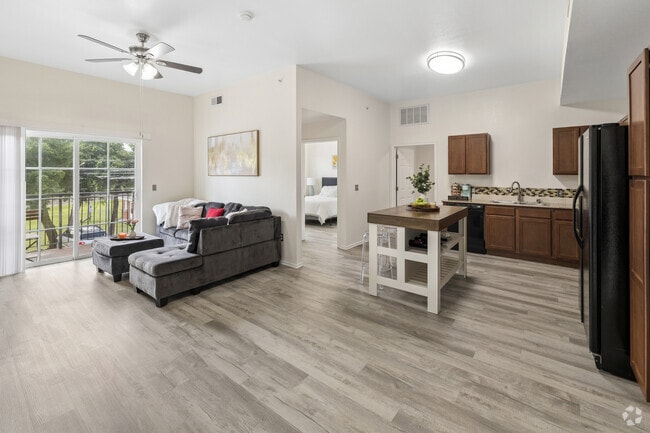 3BR, 3BA - 1,316SF - Living , Dining Area and Kitchen