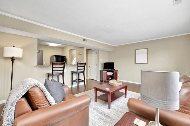 Fully Furnished Apartments with Leather Package at The Commons Student Apartments in Oxford, OH