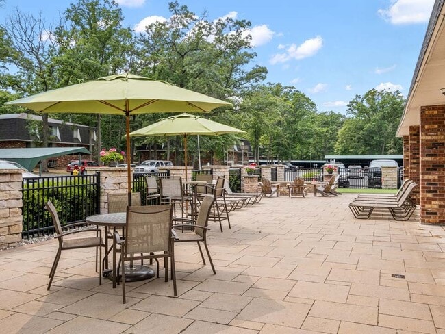 Shaded Picnic Tables