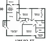 3BR/2BA