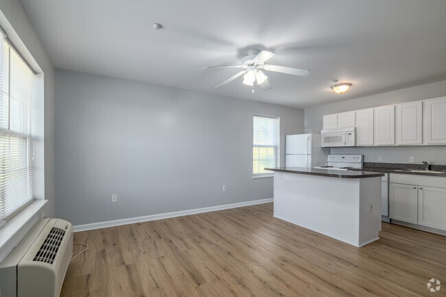 3BR, 3BA - 1,200SF - Living Room and Kitchen - Mont Alto Village