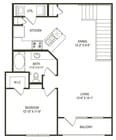 1 Bedroom / 1 Bath / 819 Sq.Ft.