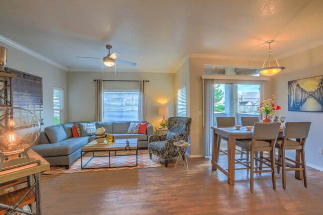 Dining and living room