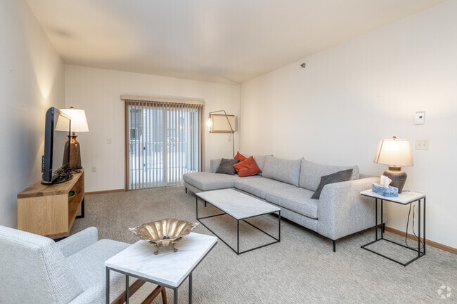 2BR, 1BA - 1,200SF - Living Room - The Estates at Moorhead - All Inclusive 55+