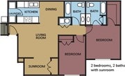Two Bedroom w/ Sunroom