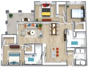 Weston 4 Hundred C1 - Level 1 - 3D Floor Plan.jpg