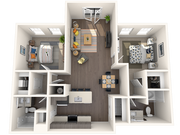 2 Bedroom | 2 Bath | 1172 SF
