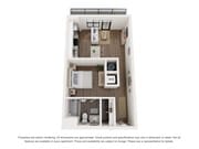 608 SF studio apartment that blends comfort, refinement, and a sense of arrival.