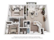 B1 Regency_2Bed_2Bath_1020 Sq Ft