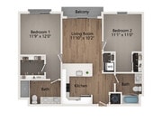B1 floor plan Centro at Pine Nash