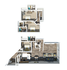 Three Bedroom Three Bathroom 1584 Sq Ft