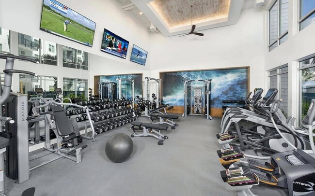 Free weights, machines and cardio all share the same fitness floor.