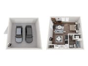Blu South Studio with Garage