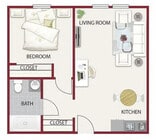 The Foothill - 1 bedroom