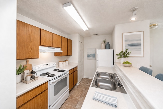 Fully equipped kitchen with generous counterspace & cabinetry - Overlook
