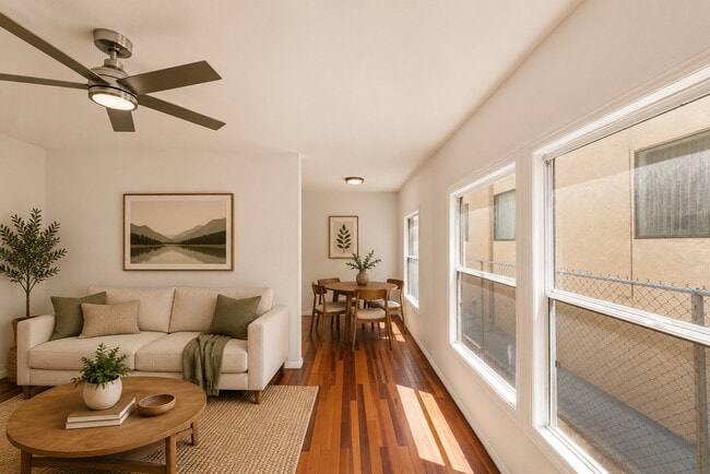 Sala de estar y rincón de comedor - 1427 N Kingsley St