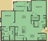 2BR/2BA