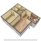 1x1 Floor Plan 759 Sq. Ft