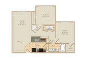 2BR 1BA