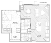 Jerome 301- 1 dormitorio