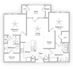 AFWC1 | 2x2 | 1157 sq ft