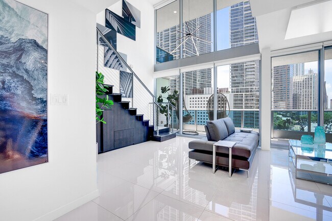 living space - 200 Biscayne Boulevard Way Unit 1403