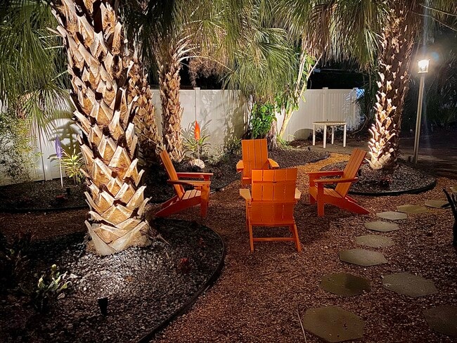 shared backyard area