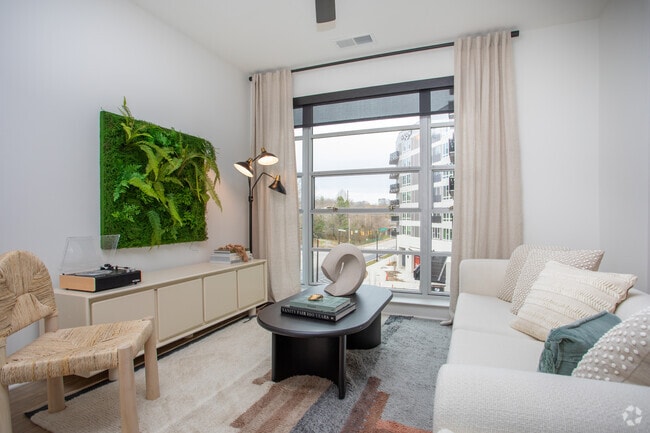 2BR, 2BA - 1,020SF - Living Area - The Row