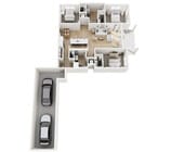 Floor Plan 3A | Seasons at Elgin | Apartments in Elgin, IL
