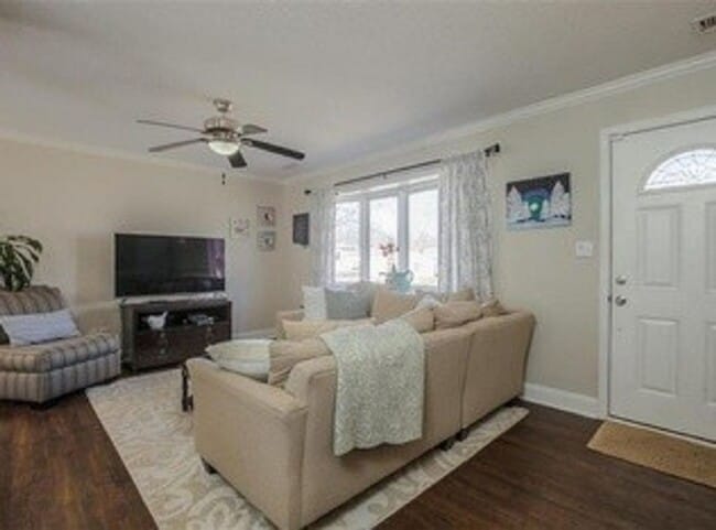 Photo - {5611} Updated OP Ranch + Two Car Garage + Fenced Yard and Stamped Concrete Patio Perfect for Spr...