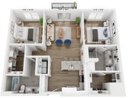 B4 floor plan Rivette Tower