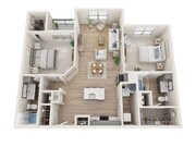 B2 floor plan Reserve at Lake Jackson