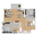 Cambrial | 2x2 | 1187 sf