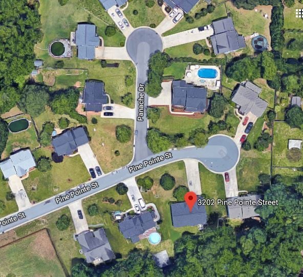 Map view of neighborhood - 3202 Pine Pointe St