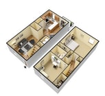 2 Bed, 1.5 Bath-Renovated with Washer/Dryer Connects
