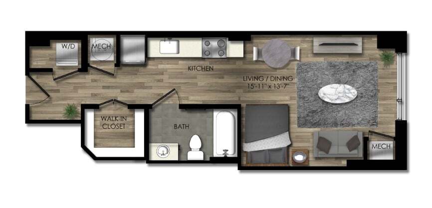 Floor Plan - Studio-24W