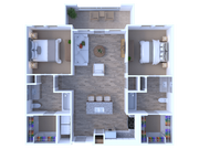 Redbud_2Bed_2Bath_983 Sq Ft
