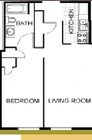 1BR/1BA