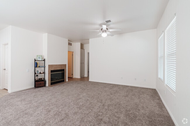 3BR, 2BA - 1,204SF - Living Room - Old River Place