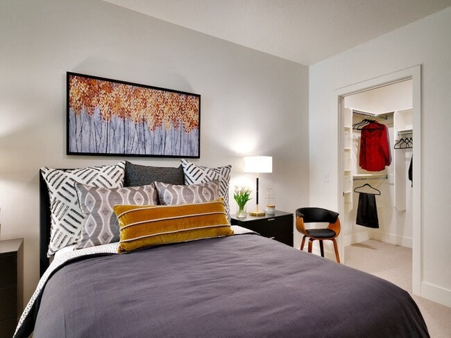 The Stack Apartments Bedroom and Closet - The Stack Apartments