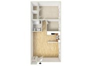 One bedroom floor plan