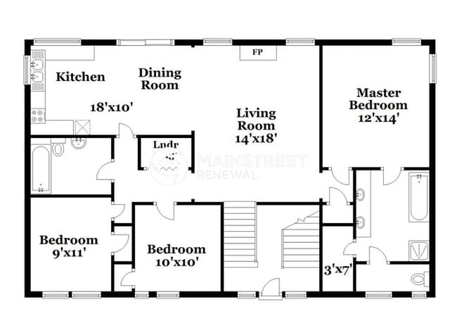 Photo - 3 Bedroom Pet-Friendly Home in Raymore, MO with Main Street Renewal
