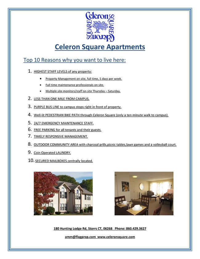 Celeron Square Apartments Storrs Mansfield, CT