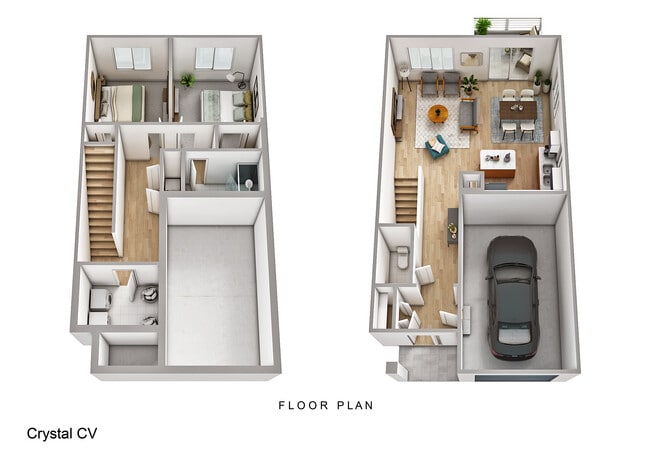 2 Bedroom Townhome in 2 Unit Building