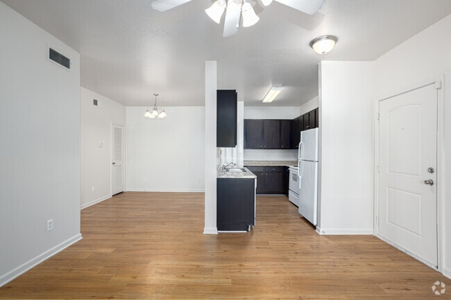 3BR, 2BA - 1,100SF - Living Room/Kitchen