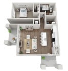 Floor Plan 1D | Seasons at North Aurora | Apartments in North Aurora, IL